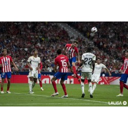 Madrid-kveld, lidenskapelig konfrontasjon mellom Real Madrid-fans og Atletico Madrid-fans